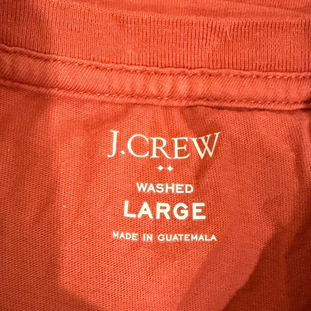 J. Crew Men's Short Sleeve Red/orange blend  Tee Size large